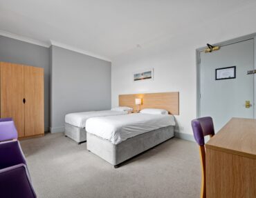 Standard Twin Bedroom at the Royal Hotel in Whitby.
