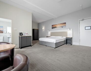 Superior Double Room with View at the Royal Hotel in Whitby.