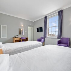 Standard Twin Bedroom at the Royal Hotel in Whitby.