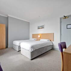 Standard Twin Bedroom at the Royal Hotel in Whitby.
