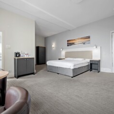 Superior Double Room with View at the Royal Hotel in Whitby.