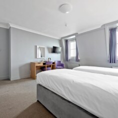 Twin Beds Room with Sea View at the Royal Hotel in Whitby.