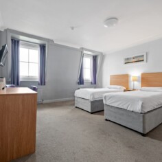 Twin Room with Sea View at the Royal Hotel in Whitby.